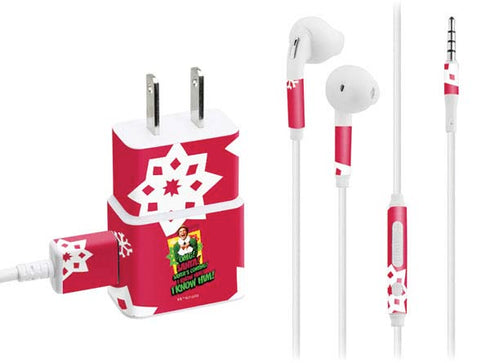 Elf OMG Santas Coming Phone Charger Skin